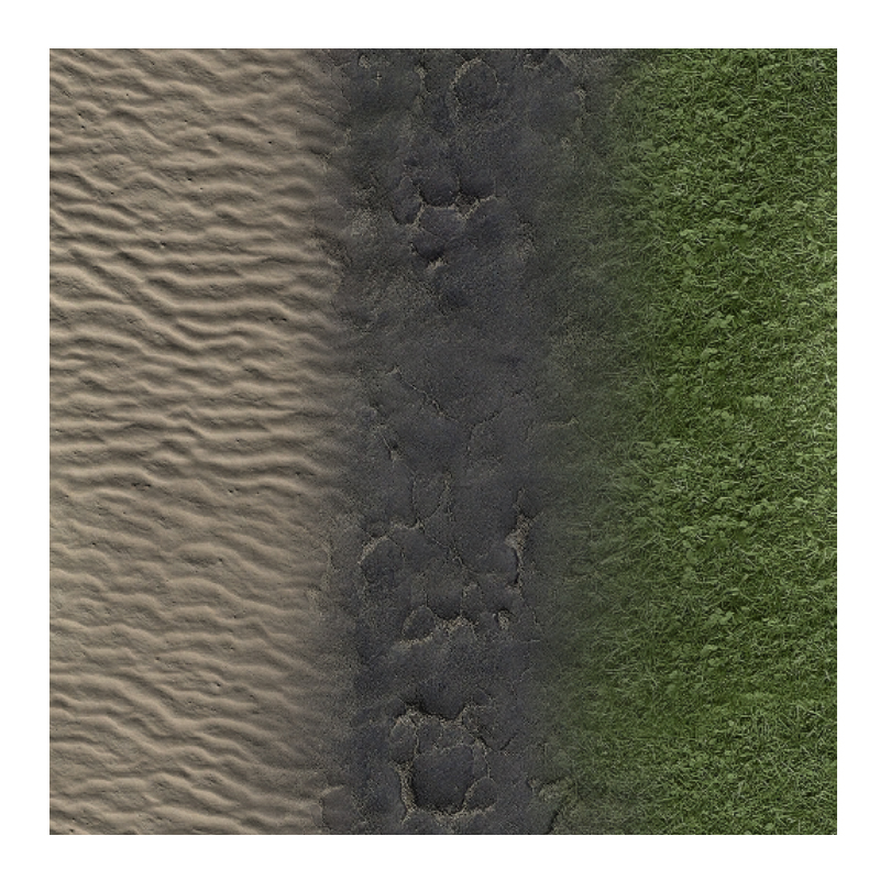 Textures blendedf from vertex color